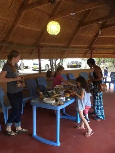 Dining banda on the campsite